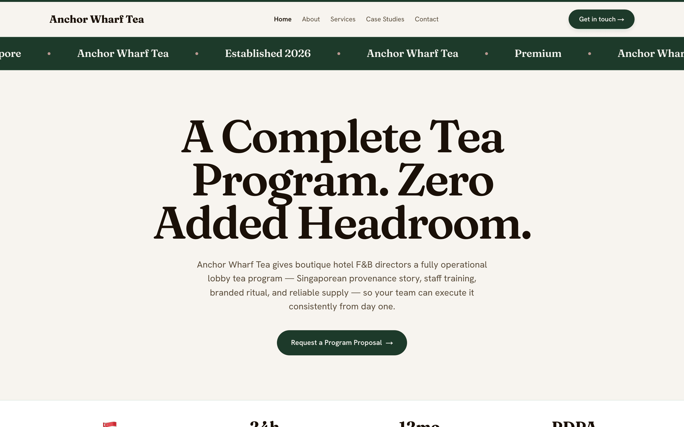 Anchor Wharf Tea
